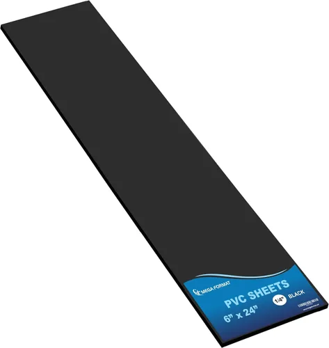 Vista 25 de Mega Format Hojas de plástico de PVC expandido – Hoja negra rígida de 5 x 7 pulgadas para manualidades, señalización y exhibiciones – Sintra Negro