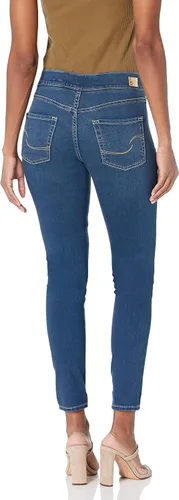 Vista 2 de Signature by Levis Strauss Co Gold Label Jeans ajustados para mujer sin botones ni cierre con diseño totalmente modelador tallas estándar y grandes