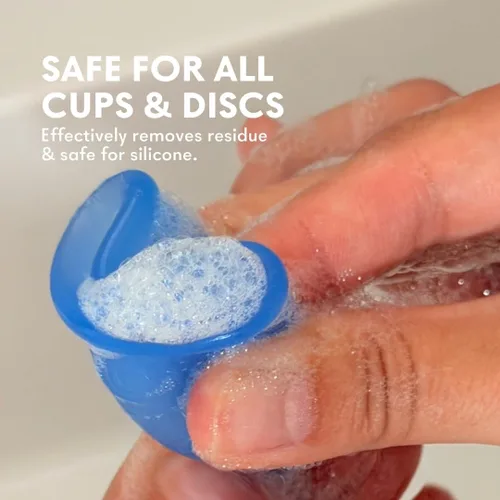 Vista 2 de Lunette Feelbetter - Limpiador de vasos menstruales, combinación perfecta para tu copa menstrual de silicona, vegano, natural, sin parabenos, 3.4