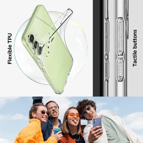 Vista 7 de Spigen Cristal líquido diseñado para Galaxy A54 5G Case (2023) - Cristal transparente