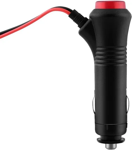 Vista 8 de Enchufe para encendedor de cigarrillos de automóvil, conector de encendedor de cigarrillos de 12 V-24 V, fusible de interruptor de encendido
