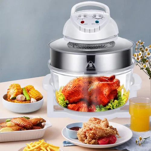 Vista 3 de LYNICESHOP Freidora de aire, cocina eléctrica multifunción infrarroja Turbo freidora de aire horno de convección asador turbo horno de convección