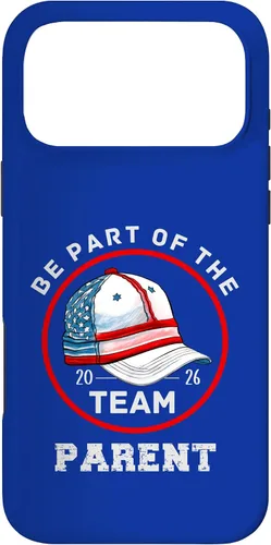 Vista 22 de Be Part of The Team Baseball Design Parent Version 2026 Case for iPhone 17