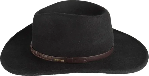 Vista 3 de Stetson Sturgis Pinchfront - Gorro de fieltro de lana aplastable para hombre Negro