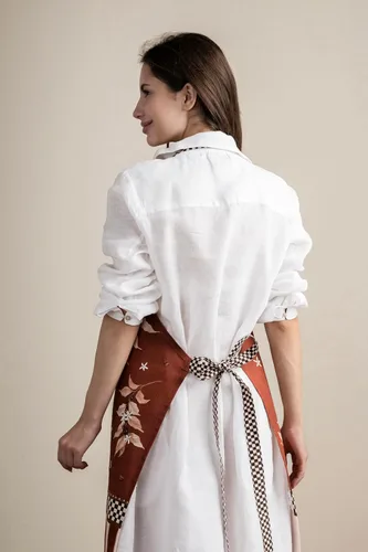 Vista 1143 de Maison d' Hermine Delantales para mujer con bolsillo, 100% algodón (27.50 x 31.50 pulgadas)