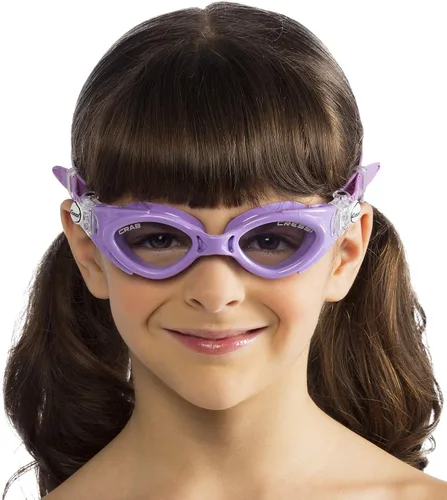Vista 6 de Cressi Gafas de natación de silicona para niños de 3, 4, 5, 6, 7 CRAB fabricado en Italia por calidad desde 1946 Lila