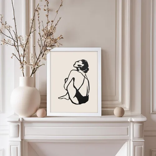 Vista 219 de Poster Master Faces Poster - Retro Women Print - Portrait Art - Sketch Illustration - Abstract Artwork - Woman Design - Chic Boho Design - Great