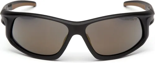 Vista 2 de Carhartt Ironside Safety Glasses, Retail Clamshell Packaging, Black/Tan Frame, Sandstone Bronze Anti-Fog Lens