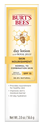 Vista 3 de Loción nutritiva Burt's Bees, crema de noche, 1.8 onzas, crema para el día, 2 onza