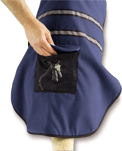 Vista 6 de Chaquetas reflectantes para perros, Casual Canine 12" Small, color verde