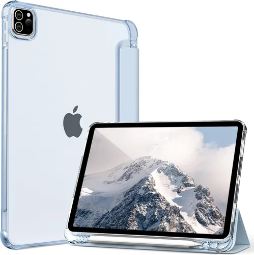 Vista 12 de Kenke - Funda para iPad Pro de 11 pulgadas 4ª/3ª/2ª/1ª generación 2022/2021/2020/2018 con soporte para carga de segundo lápiz con soporte