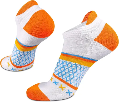 Vista 5 de Eallco Calcetines deportivos para mujer con suela acolchada, 6 pares