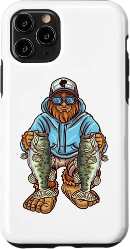 Vista 29 de Funda para iPhone 17, diseño de pescador de pie grande