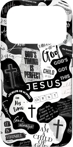 Vista 30 de Funda estética para iPhone 16 con versículos bíblicos cristianos, frases positivas