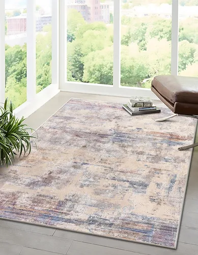 Vista 9 de Unique Loom Colección Deepa - Alfombra de área con diseño de nube (Runner 2 pies 0 pulgadas x 6 pies 0 pulgadas, multicolor / beige)