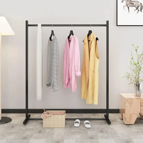 Vista 2 de Perchero moderno de metal para ropa, perchero independiente para dormitorio y boutique, fácil de montar, de gran capacidad