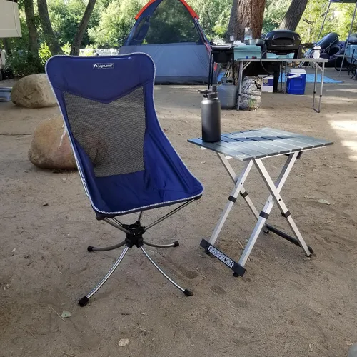 Vista 2 de Lightspeed Outdoors Silla de camping ligera giratoria silenciosa Silla compacta plegable de 360 grados