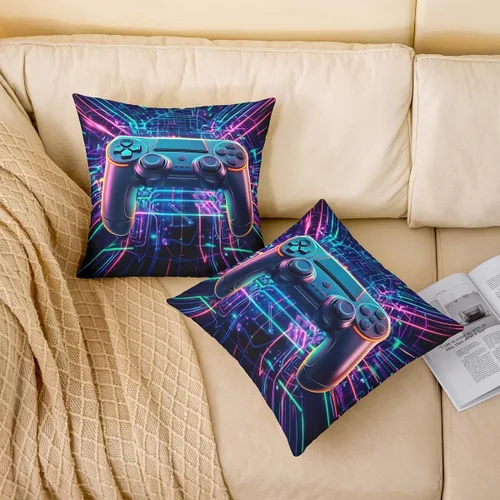 Vista 54 de Guitar Print Double Sides Print Pillow Covers 16"x16",Music Themed Bass Instruments Pillowcase Soft Square Cushion Cases,Rustic Music Score Note