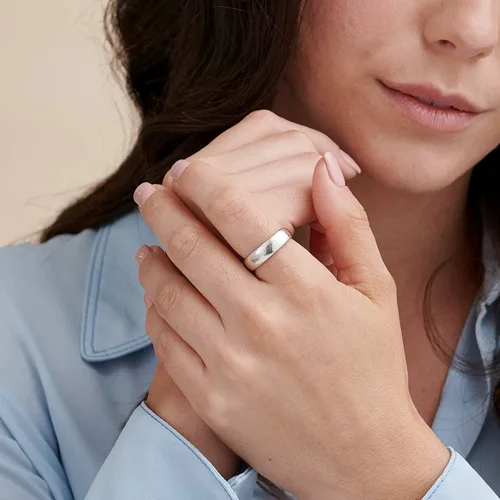 Vista 3 de Israel Blessing judío personalizado hebreo anillo grabado en el interior de plata de ley regalo para mujeres o hombres-Judaica joyería colgante