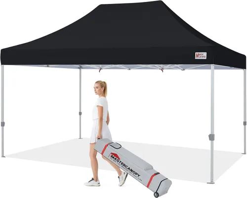 Vista 21 de MASTERCANOPY - Toldo plegable estilo tienda de campaña de 10 x 10 pies, de montura instantánea y para uso comercial, con una bolsa con ruedas