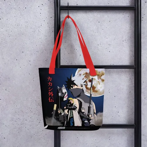 Vista 3 de Ripple Junction Naruto Shippuden Kakashi Story Bolsa de mano