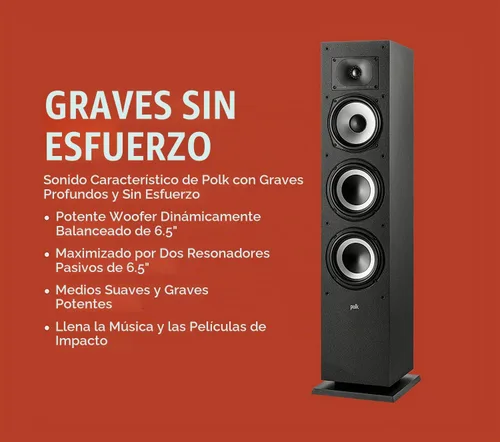 Vista 5 de Paquete de sistema de cine en casa Polk Dolby Atmos con Denon AVR-S570BT