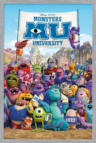 Vista 8 de Trends International Disney Pixar Monsters University - One Sheet Wall Poster, 14.725" x 22.375", Barnwood Framed Version