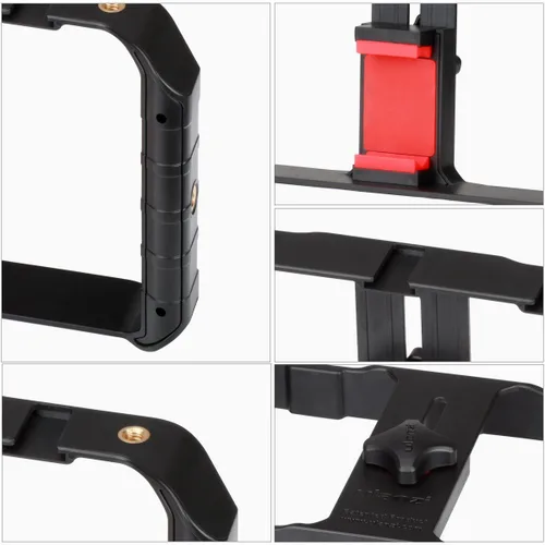 Vista 4 de Ulanzi U Rig Pro Video Rig para iPhone, Estabilizador de Teléfono con Triple Soporte de Zapata Fría, Soporte de Trípode de Teléfono para iPhone 16
