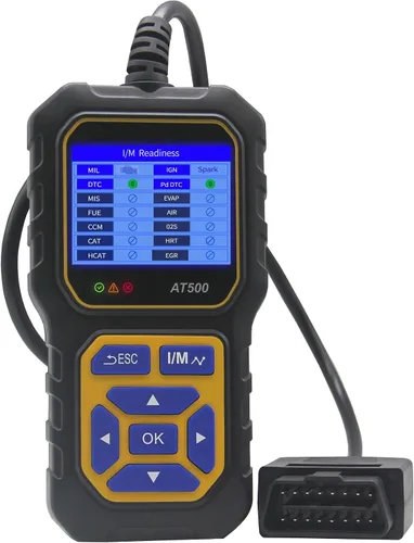 Vista 8 de Lector de código de escáner OBD2 para automóvil AT500, lector de código de falla del motor, escáner de luz, voltímetro automático, herramienta