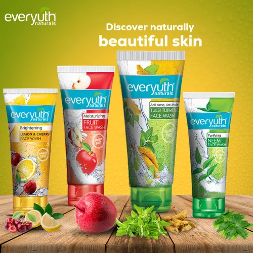 Vista 4 de Everyuth Naturals Tulsi - Jabón facial de cúrcuma, 5.1 fl oz
