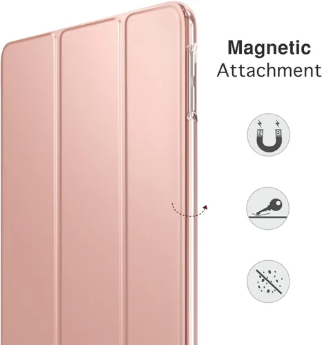 Vista 9 de Funda MoKo ultra fina con soporte inteligente para iPad Pro 10.5 2017 - Tablet matriz, 1-Oro Rosa