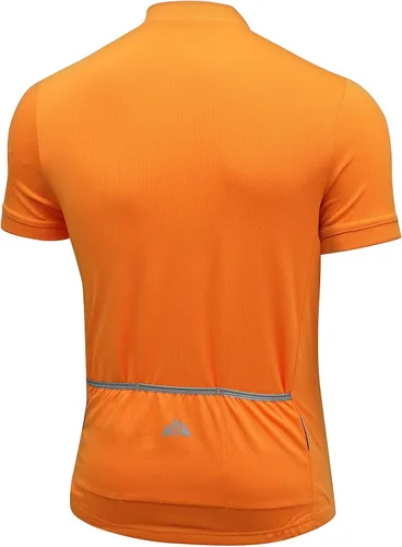 Vista 2 de GUOTN Camiseta de ciclismo transpirable de manga corta con 3 bolsillos traseros