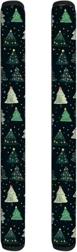 Vista 8 de 2 fundas para manijas de refrigerador, decoración otoñal, hojas de arce, fundas para manijas de puerta de nevera, lavables a máquina, microondas