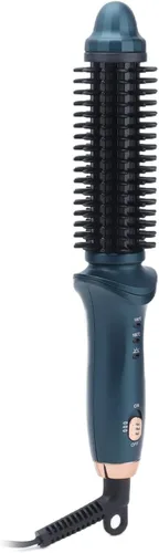 Vista 6 de Rizador termostático para rizar el cabello 2 en 1, cepillo eléctrico portátil para rizar el cabello, kit de alisador de doble propósito, calentador