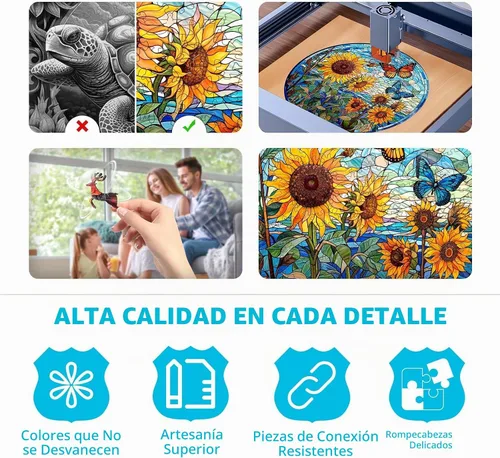 Vista 3 de Rompecabezas de madera para adultos - Rompecabezas de madera