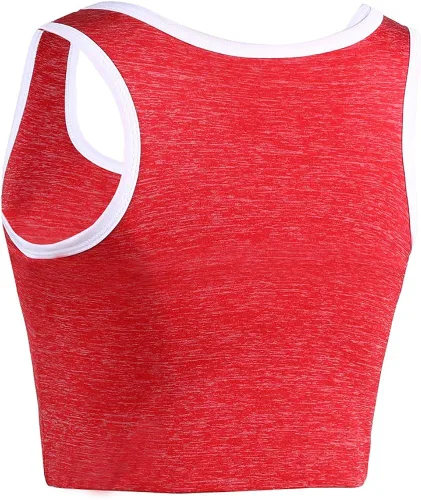 Vista 2 de JARAZIN Camiseta sin mangas para mujer Tomboy con banda elástica