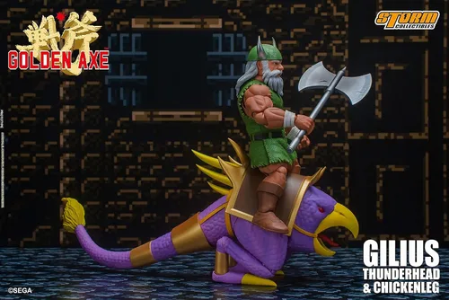 Vista 12 de Storm Collectibles Storm COLL Hacha dorada GILIUS Thunderhead & Chicken L 1/12 AF