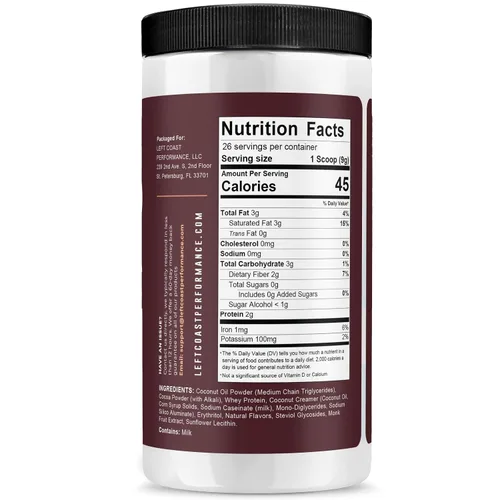 Vista 2 de Keto - Mezcla de bebida de chocolate caliente de cacao, 8.5 onzas