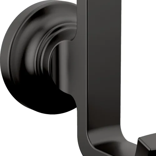 Vista 3 de Delta Gancho doble para toallas para baño o cocina Negro mate Accesorios Tetra