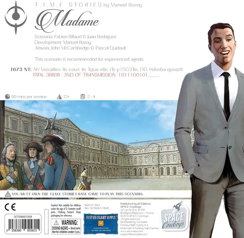 Vista 2 de Time Stories Madame EXPANSION - Sumérgete en Versalles del siglo XVII, juego de aventura, juego de estrategia cooperativa para niños y adultos, a