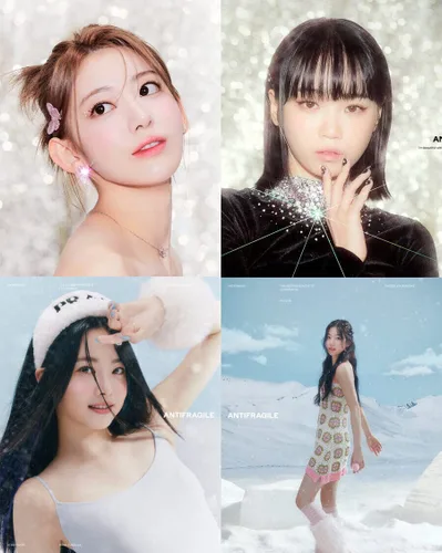Vista 3 de ( COMPACT Ver. ) LE SSERAFIM ANTIFRAGILE 2nd Mini Album ( EMERALD Ver. )+1ea Store Gift Photo Card K-POP SEALED
