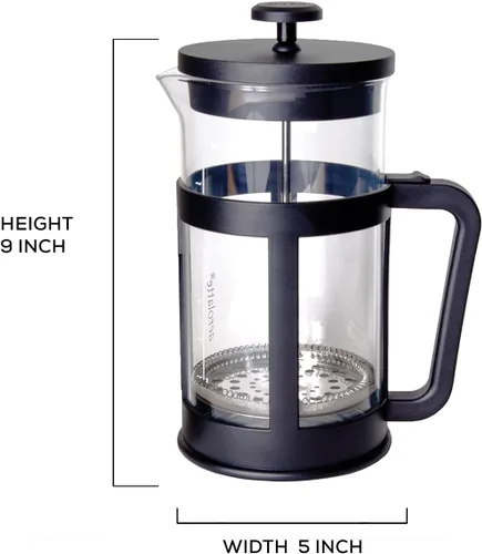 Vista 2 de aerolatte Essentials - Cafetera de prensa francesa, prepara 5 porciones, 34 onzas