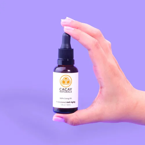 Vista 3 de Aceite facial - El mejor antienvejecimiento y antiarrugas para tu piel. Contiene aceite de cacao 100% puro. Disfruta de una piel más joven