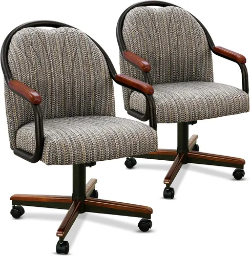 Vista 14 de Chromcraft CM188 1pc giratorio inclinación cocina comedor silla - 2334 castaño