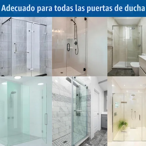 Vista 5 de KC Hardware - Parachoques de sello de jamba en forma de L, sello inferior de puerta de ducha para puertas de ducha de 3/8 y 1/2 pulgadas, 95