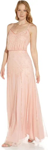 Vista 3 de Adrianna Papell Vestido Blouson con cuentas para mujer