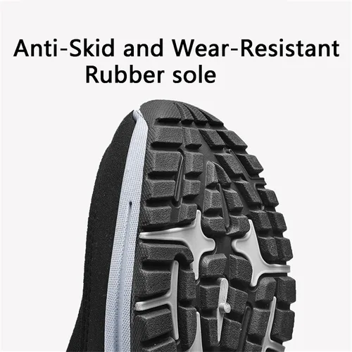 Vista 4 de Mocasines de lona sin cordones con soporte de arco para hombre, para exteriores, informales, antideslizantes, ortopédicos, planos, zapatos