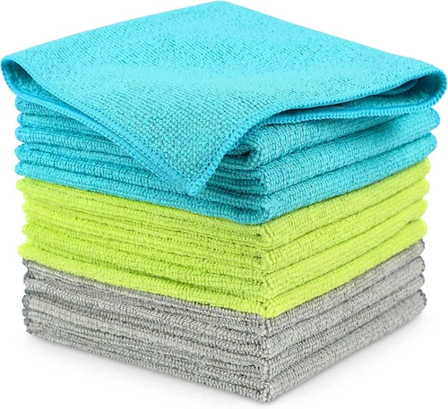 Vista 16 de AIDEA Paquete de 8 paños de limpieza de microfibra, toallas de microfibra suave para automóviles, trapos de limpieza absorbentes, sin pelusas, sin