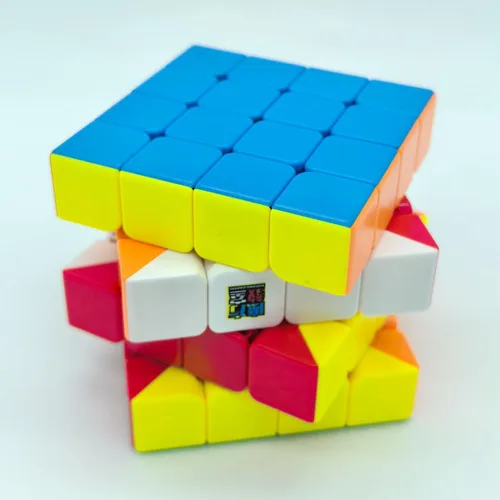 Vista 5 de Willking Moyu Meilong - Cubo de velocidad 4x4, rompecabezas sin calcomanías, cubo mágico 4x4x4