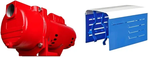 Vista 11 de Red Lion RL-SPRK-200-BR, 230 voltios, 2 HP, 77 GPH, bomba de aspersión/riego con impulsor de latón, roja, 97102002